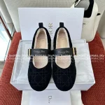Dior 2025 Fall/Winter Collection 🐑 Shearling Imported Shearling-Lined Frost Ballet Flats 🩰 Cozy & Warm