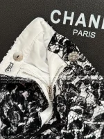 Chanel 2025 Fall/Winter Collection 🖤 Heavyweight Water-Soluble Lace Flared Cuff Metal Button Blazer / High-Waist Flared Pants for Women - Image 14