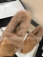 Chanel 2025 Fall/Winter CoCo Neige Ski Collection 🦙 New Season Imported Australian Long-Haired Wool Loafers for Women - Image 18