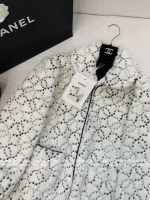 Chanel 2025 Ski Collection ❕ “Most Beautiful Eco-Fur” All-Over Sequin Embroidery Print Logo Lapel 3/4 Sleeve Fur Coat with Silk Lining - Image 15