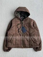 Louis Vuitton 2025 Fall/Winter Collection 🐻 Hooded Patterned Cropped Zip-Up Puffer Jacket for Women - Image 18