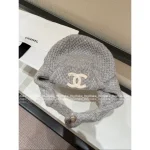Chanel 2025 Fall/Winter Ski Collection 🤍 Chunky Knit Pineapple Stitch Ushanka Hat - Cashmere/Silk Blend - Image 15