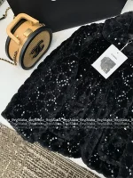 Chanel 2025 Ski Collection ❕ “Most Beautiful Eco-Fur” All-Over Sequin Embroidery Print Logo Lapel 3/4 Sleeve Fur Coat with Silk Lining - Image 28