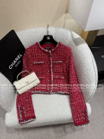 Chanel Festive Holiday Collection for the Sophisticated Woman ♥️ 2025 Fall/Winter Series Imported Tweed Wool Woven Pocket Blazer / Midi Skirt / Wide-Leg Pants - Image 26