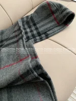 BURBERRY 2025 Fall/Winter Collection 🧣 Classic Plaid Fringe Chain-Tassel Cape Scarf - A Must-Have for the Stylish Woman~ Imported Wool & Cashmere Blend Premium Quality - Image 26