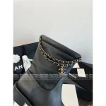 Chanel 2025 Fall/Winter Collection 👢 Lucky Four-Leaf Clover Metal Chain ⛓️ Pendant Ankle Boots for Women - Image 24