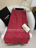 Chanel Festive Holiday Collection for the Sophisticated Woman ♥️ 2025 Fall/Winter Series Imported Tweed Wool Woven Pocket Blazer / Midi Skirt / Wide-Leg Pants - Image 24