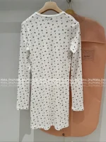 miumiu 2025 Early Fall/Winter Collection 🌷 "Pure Floral" Round Neck Logo Slim-Fit Cotton Dress / Short Sleeve / Tank Top Full Collection - Image 25