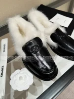 Chanel 2025 Fall/Winter CoCo Neige Ski Collection 🦙 New Season Imported Australian Long-Haired Wool Loafers for Women - Image 35