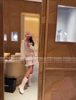 Chanel Barbie Princess Boots~ 2025N Hot Drop New Colorway Color-Block Logo Rain Boots Imported Original Mold Special Waterproof Material - Image 18