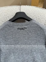 Dior 2025 Early Fall/Winter Collection ⭐️ Round Neck Embroidered Letter Logo Pullover Cashmere/Wool Blend Knit Sweater - Image 20