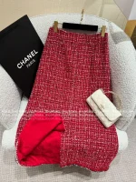 Chanel Festive Holiday Collection for the Sophisticated Woman ♥️ 2025 Fall/Winter Series Imported Tweed Wool Woven Pocket Blazer / Midi Skirt / Wide-Leg Pants - Image 23