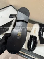 Chanel 2025 Fall/Winter CoCo Neige Ski Collection 🦙 New Season Imported Australian Long-Haired Wool Loafers for Women - Image 34