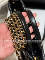 Chanel "Hot Drop 🎀" 2025 Bow & Metal Logo Chain Bag ⛓️ Stunning Jennie-Inspired Style in Imported Genuine Lambskin/Silk Velvet - Image 30
