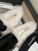 Chanel 2025 Fall/Winter CoCo Neige Ski Collection 🦙 New Season Imported Australian Long-Haired Wool Loafers for Women - Image 33