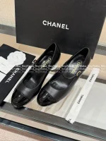 Chanel 2025 Fall/Winter Atelier Collection 🎱 Pearl Ball Heel Block Heel Pointed-Toe Pumps for Women - Elegant & Sophisticated - Image 29