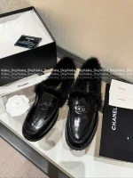 Chanel 2025 Fall/Winter CoCo Neige Ski Collection 🦙 New Season Imported Australian Long-Haired Wool Loafers for Women - Image 30