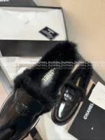 Chanel 2025 Fall/Winter CoCo Neige Ski Collection 🦙 New Season Imported Australian Long-Haired Wool Loafers for Women - Image 27