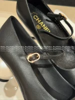 Chanel 2025 Fall/Winter Atelier Collection 🎱 Pearl Ball Heel Block Heel Pointed-Toe Pumps for Women - Elegant & Sophisticated - Image 25