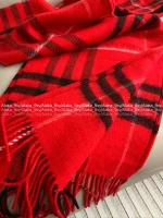 BURBERRY 2025 Fall/Winter Collection 🧣 Classic Plaid Fringe Chain-Tassel Cape Scarf - A Must-Have for the Stylish Woman~ Imported Wool & Cashmere Blend Premium Quality - Image 37