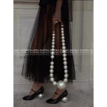 Chanel 2025 Fall/Winter Atelier Collection 🎱 Pearl Ball Heel Block Heel Pointed-Toe Pumps for Women - Elegant & Sophisticated - Image 38